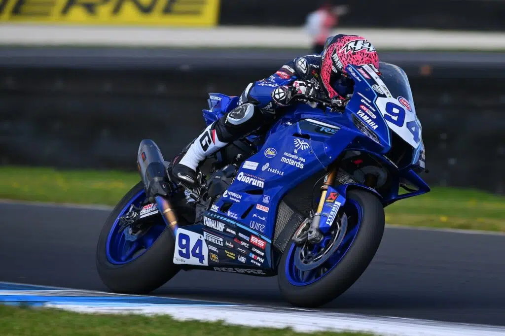 Lucas Mahias in Phillip Island on Sunday 